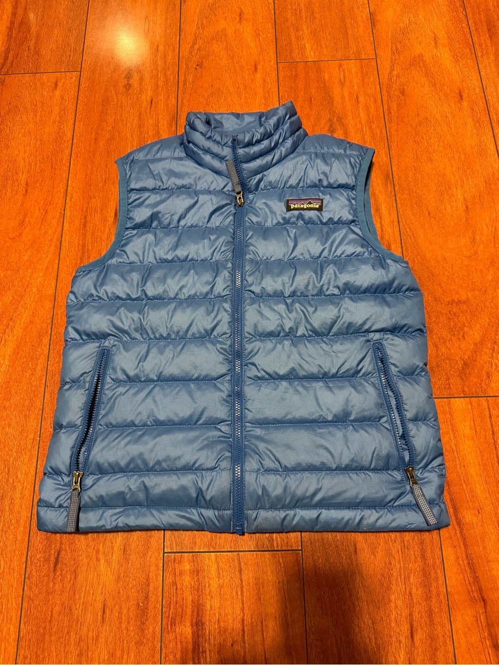 Patagonia Kids blue puffer vest